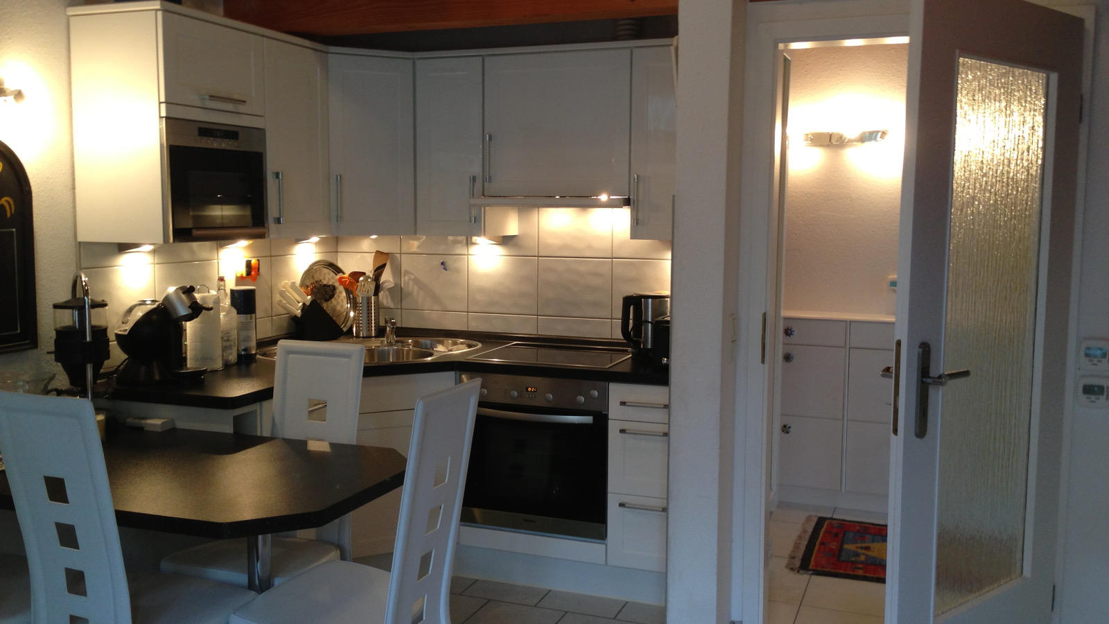 Ferienwohnung Dangast Backbordkajuete Haus Deichblick - Kueche